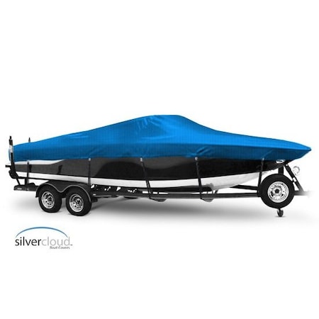 Eevelle Boat Cover FISH & SKI Walk Thru Windshield Inboard Fits 17ft 6in L up to 96in W Royal SCVNWT1796-RYL